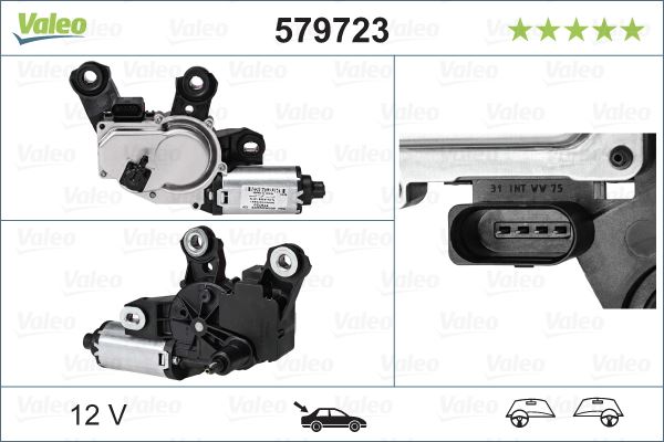 VALEO 579723 Kaporta & Gövde Parçaları Cam Silecek Mekanizması - VW TOUAREG (7P5, 7P6) uyumlu