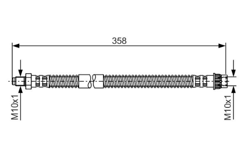 BOSCH 1 987 481 152 Fren Sistemleri Fren Hortumları - RENAULT MASTER II Panelvan/Van (FD) uyumlu