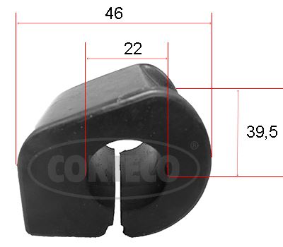 CORTECO 49371815 Süspansiyon Sistemi Stabilizatör - CITROËN C1 (PM_, PN_) uyumlu