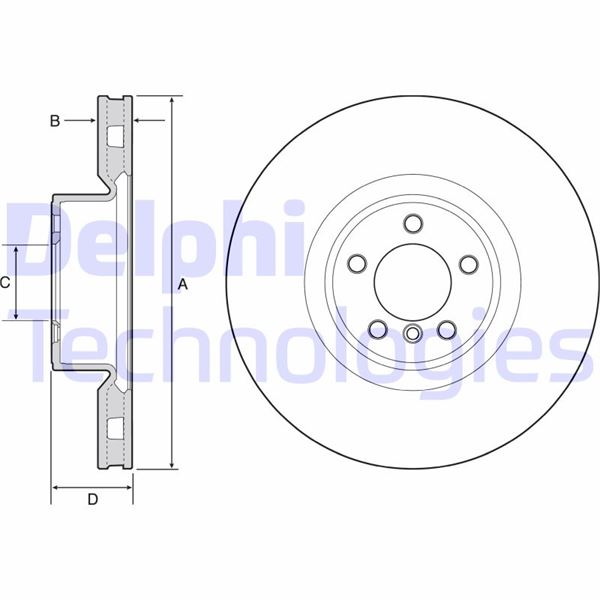 DELPHI BG9117C Fren Sistemleri Fren Diski - LAND ROVER RANGE ROVER III (L322) uyumlu