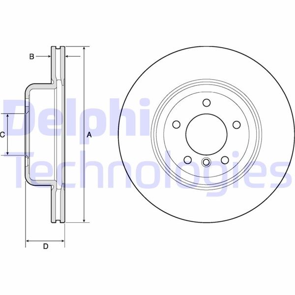 DELPHI BG9162C Fren Sistemleri Fren Diski - BMW Z4 Roadster (E89) uyumlu