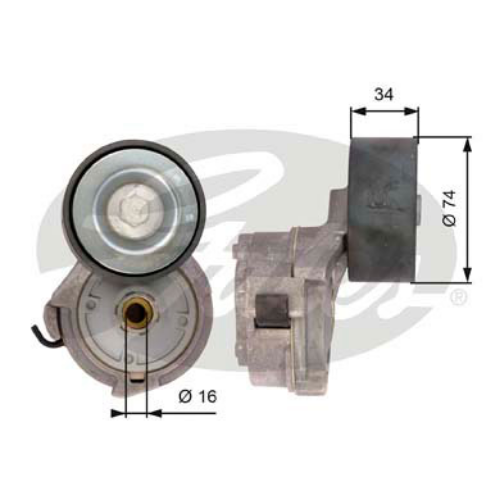 GATES T38559 Motor Kayış Gergisi - MERCEDES-BENZ ATEGO 2 uyumlu