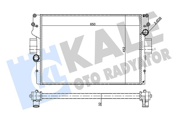 KALE OTO RADYATÖR 356410 Soğutma Sistemi Su Soğutucu & Parçaları - IVECO DAILY III Platform şasi uyumlu