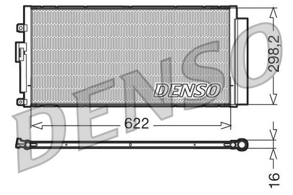 DENSO DCN09046 İklimlendirme Sistemi Klima Radyatörü - ABARTH 500 / 595 / 695 uyumlu