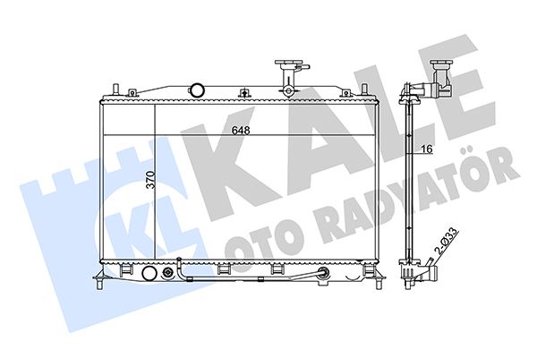 KALE OTO RADYATÖR 357900 Soğutma Sistemi Su Soğutucu & Parçaları - HYUNDAI ACCENT III (MC) uyumlu
