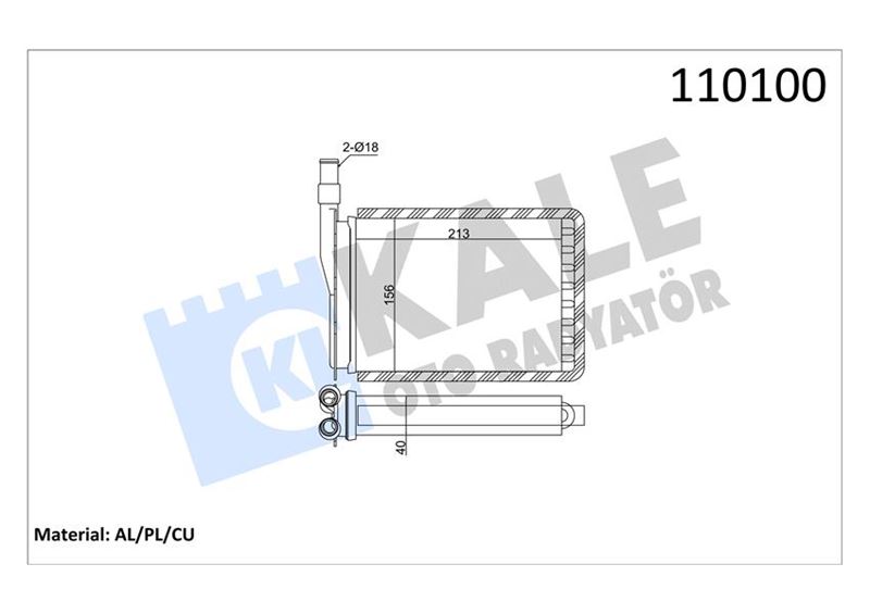 Kalorifer Radyatörü - KALE OTO RADYATÖR - 0581842AL