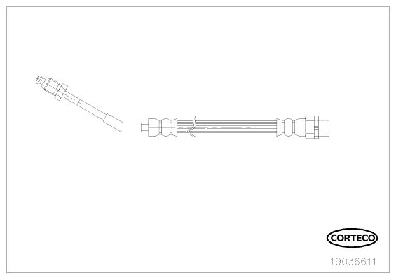CORTECO 19036611 Fren Sistemleri Fren Hortumları - BMW Z4 Roadster (E85) uyumlu