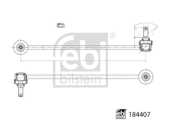 FEBI BILSTEIN 184407 Süspansiyon Sistemi Stabilizatör - VW PASSAT B7 (362) uyumlu