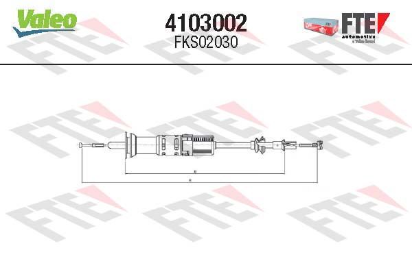VALEO 4103002 Debriyaj Sistemi Debriyaj Teli - SEAT IBIZA II (6K1) uyumlu