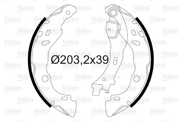 VALEO 564006 Fren Sistemleri Fren Pabucu - LANCIA YPSILON (843_) uyumlu