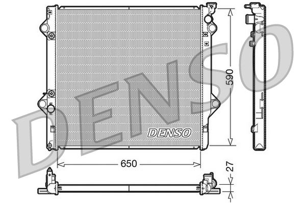 DENSO DRM50047 Soğutma Sistemi Su Soğutucu & Parçaları - CITROËN C5 AIRCROSS (A_) uyumlu