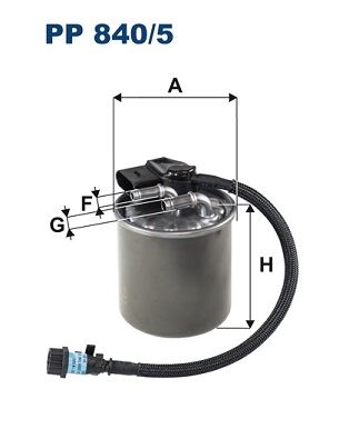 FILTRON PP 840/5 Yakıt Sistemi Yakıt Filtresi - MERCEDES-BENZ V-SERISI (W447) uyumlu