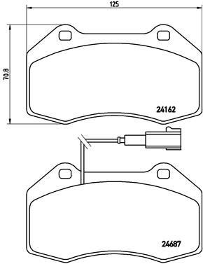 VALEO 670275 Fren Sistemleri Fren Balatası - ABARTH 500 / 595 / 695 uyumlu