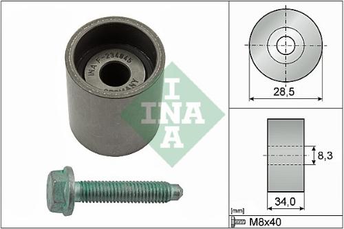 Schaeffler INA 532 0197 10 Motor Yönlendirme & Kılavuz Makarası - VW SHARAN (7M8, 7M9, 7M6) uyumlu