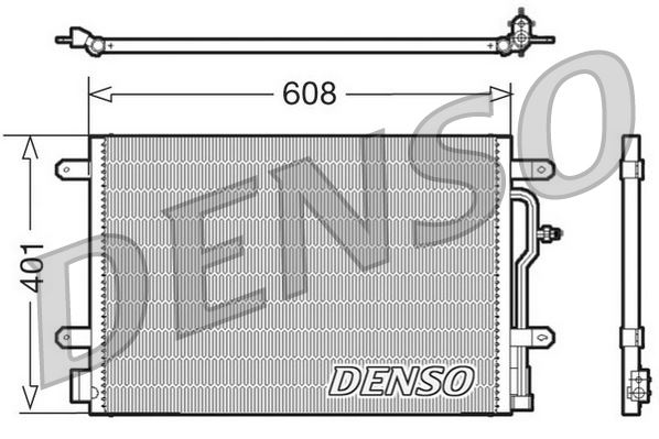 DENSO DCN02011 İklimlendirme Sistemi Klima Radyatörü - AUDI A4 B6 (8E2) uyumlu