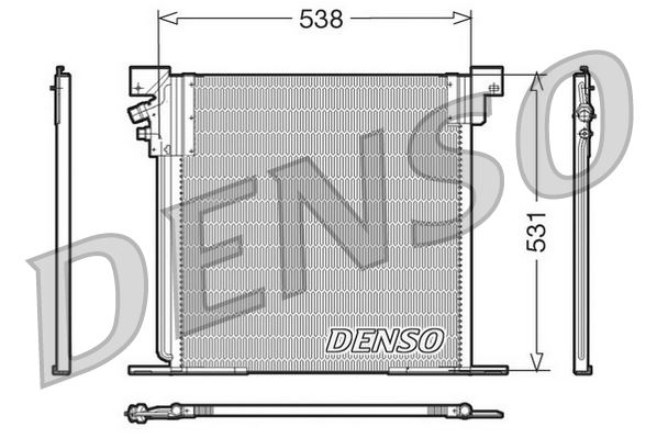 DENSO DCN17030 İklimlendirme Sistemi Klima Radyatörü - MERCEDES-BENZ VITO Minibüs/Otobüs (W638) uyumlu
