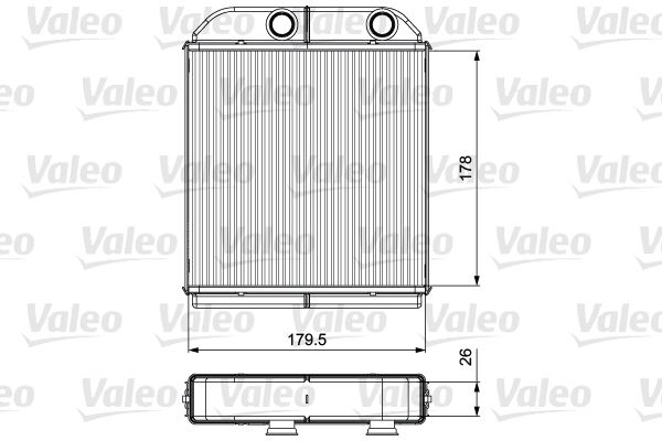 VALEO 811538 İklimlendirme Sistemi İç Mekan Isı Değiştirici - VOLVO S40 I (644) uyumlu