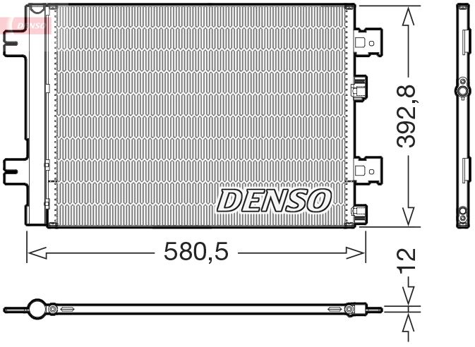 DENSO DCN37005 İklimlendirme Sistemi Klima Radyatörü - DACIA LOGAN (LS_) uyumlu