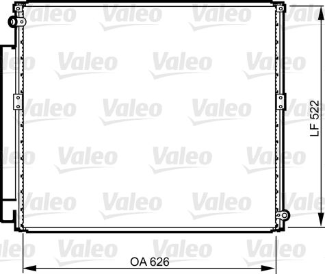 VALEO 814203 İklimlendirme Sistemi Klima Radyatörü - TOYOTA LAND CRUISER 90 (_J9_) uyumlu