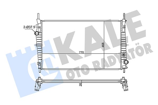 KALE OTO RADYATÖR 351275 Soğutma Sistemi Su Soğutucu & Parçaları - FORD TRANSIT Minibüs/Otobüs (FD_ _, FB_ _, FS_ _, FZ_ _, FC_ _) uyumlu