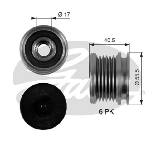 GATES OAP7040 Elektrik Sistemi Alternatör - VW PASSAT B3/B4 (3A2, 35I) uyumlu