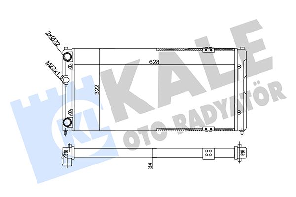 KALE OTO RADYATÖR 356295 Soğutma Sistemi Su Soğutucu & Parçaları - SEAT IBIZA II (6K1) uyumlu