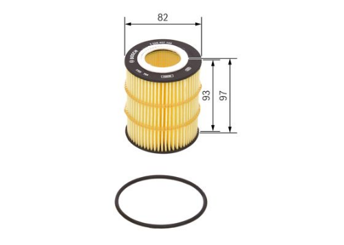 BOSCH F 026 407 155 Motor Yağ Filtresi - JAGUAR XF I (X250) uyumlu