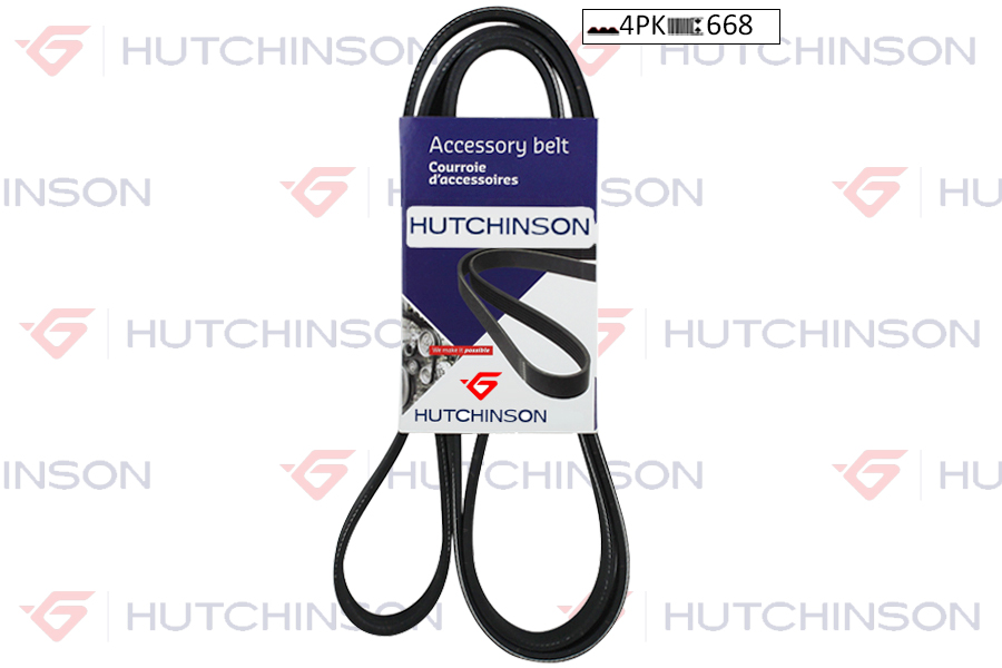 HUTCHINSON 668 K 4 Motor Kayış - CHEVROLET MATIZ (M200, M250) uyumlu