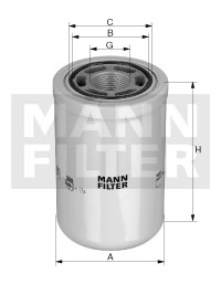 MANN-FILTER WH 12 001 Direksiyon Sistemi Hidrolik Filtre - JOHN DEERE Series 7020 uyumlu