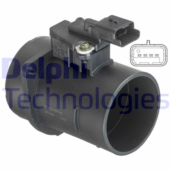 DELPHI AF10498-12B1 Motor Hava Kütle Ölçer (MAF Sensörü) - CITROËN C4 II (NC_) uyumlu