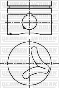 YENMAK 31-04613-000 Motor Piston Seti - BMW 3 (E36) uyumlu