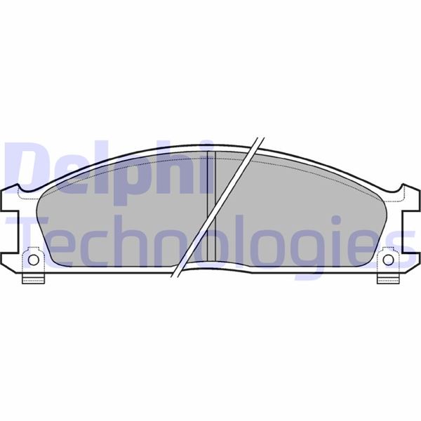DELPHI LP543 Fren Sistemleri Fren Balatası - NISSAN BLUEBIRD (U11) uyumlu