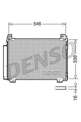 DENSO DCN50025 İklimlendirme Sistemi Klima Radyatörü - TOYOTA YARIS (_P9_) uyumlu