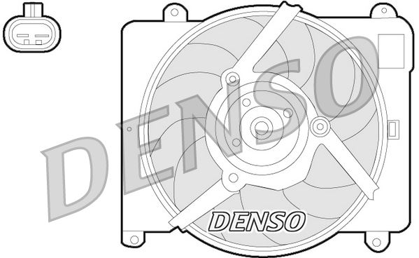 DENSO DER09054 Soğutma Sistemi Fan - FIAT PUNTO Cabrio (176_) uyumlu