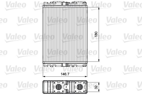 VALEO 811557 İklimlendirme Sistemi İç Mekan Isı Değiştirici - MITSUBISHI COLT IV (CA_A) uyumlu