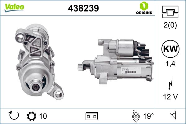 VALEO 438239 Elektrik Sistemi Marş Motoru - AUDI A6 C7 (4G2, 4GC) uyumlu
