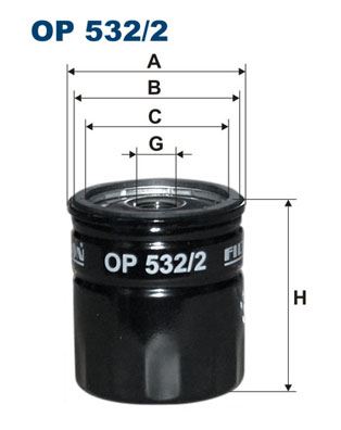 FILTRON OP 532/2 Motor Yağ Filtresi - YAGMUR Agriform uyumlu
