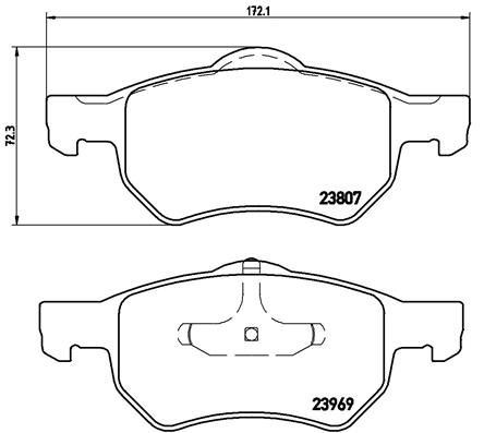 VALEO 670756 Fren Sistemleri Fren Balatası - CHRYSLER VOYAGER / GRAND VOYAGER III (GS_, NS_) uyumlu