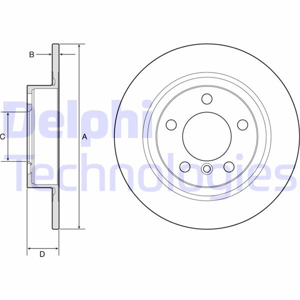 DELPHI BG4916C Fren Sistemleri Fren Diski - MINI MINI COUNTRYMAN (R60) uyumlu