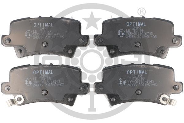 OPTIMAL BP-12490 Fren Sistemleri Fren Balatası - HONDA CIVIC VIII Hatchback (FN, FK) uyumlu