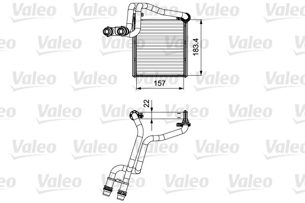 VALEO 811536 İklimlendirme Sistemi İç Mekan Isı Değiştirici - VW JETTA IV (162, 163, AV3, AV2) uyumlu