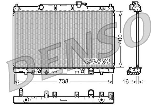 DENSO DRM40013 Soğutma Sistemi Su Soğutucu & Parçaları