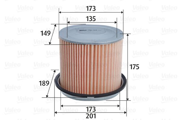 VALEO 585764 Motor Hava Filtresi - MITSUBISHI COLT II (C1_A) uyumlu