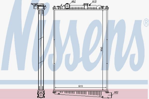NISSENS 614420 Soğutma Sistemi Su Soğutucu & Parçaları - AUDI 100 C4 Sedan (4A2) uyumlu