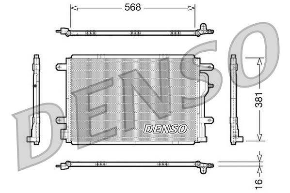 DENSO DCN02004 İklimlendirme Sistemi Klima Radyatörü - AUDI A6 C5 (4B2, 4B4) uyumlu