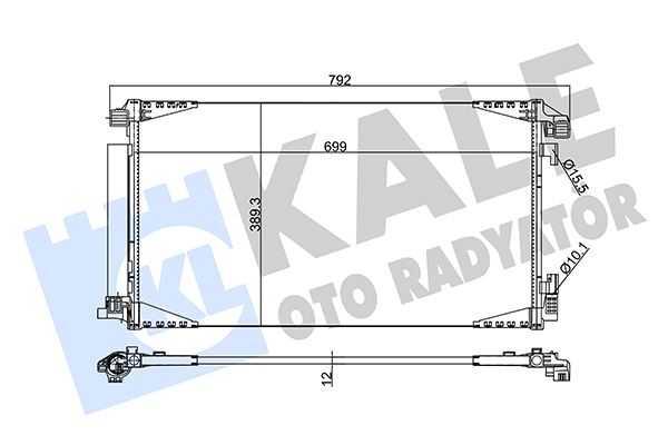 KALE OTO RADYATÖR 353865 İklimlendirme Sistemi Klima Radyatörü - TOYOTA C-HR (_X1_) uyumlu