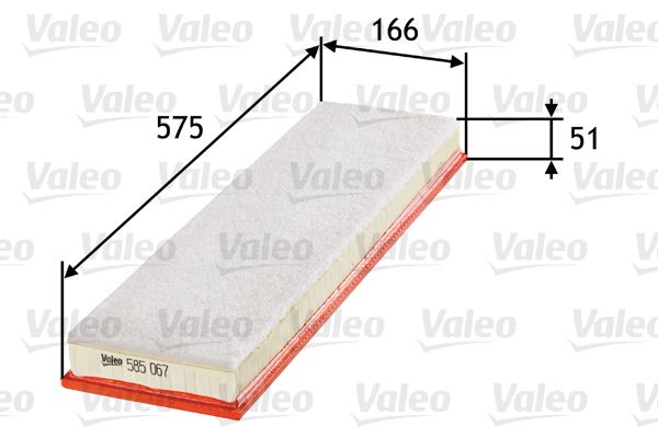 VALEO 585067 Motor Hava Filtresi - BMW 3 (E36) uyumlu