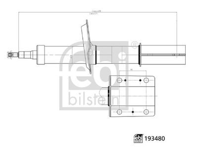 FEBI BILSTEIN 193480 Süspansiyon Sistemi Amortisör - PEUGEOT BOXER Minibüs/Otobüs (230P) uyumlu