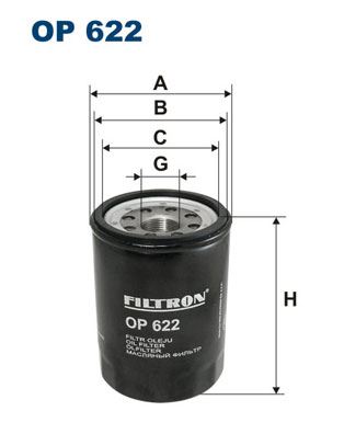FILTRON OP 622 Motor Yağ Filtresi - OPEL MONTEREY A (M92) uyumlu