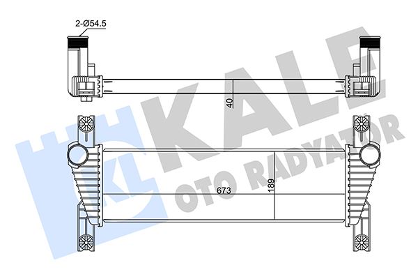 KALE OTO RADYATÖR 352325 Motor Turbo Radyatörü - FORD RANGER (TKE) uyumlu